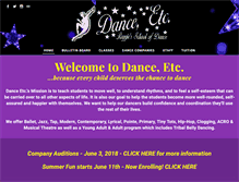Tablet Screenshot of danceetcwf.com